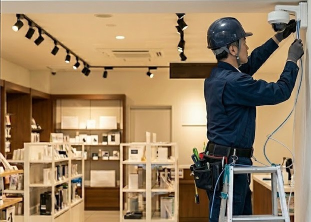 ネットワークカメラの設置工事と初期設定の代行
