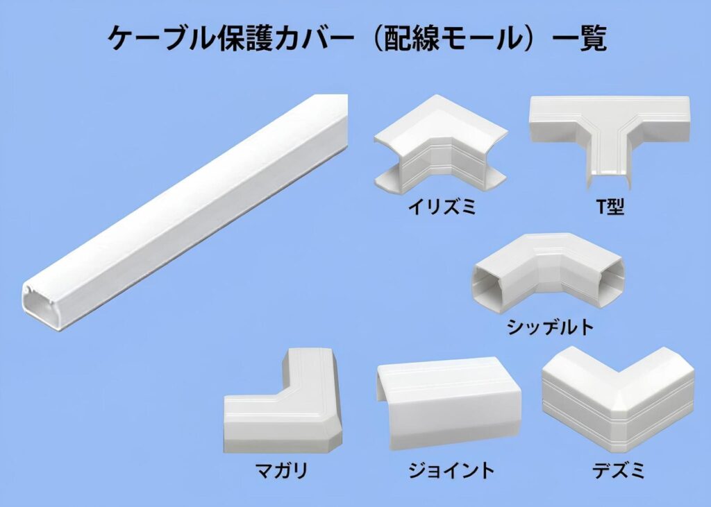 店舗BGM配線時の露出配線用部品
