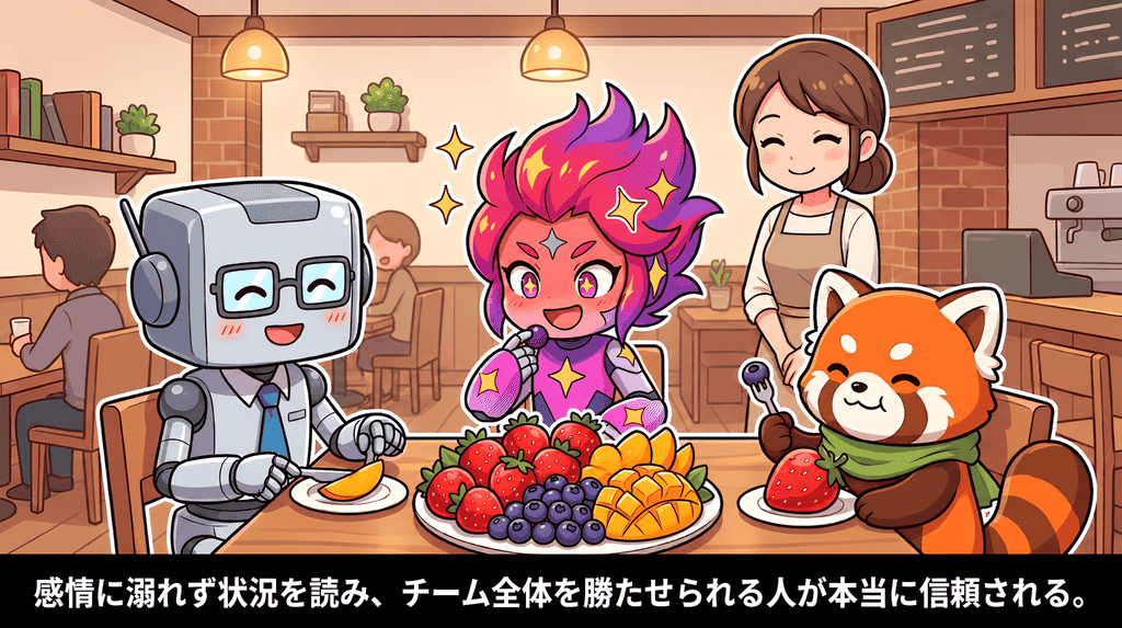 店舗でのもめ事もまるくおさまって仲良くしてるAI達