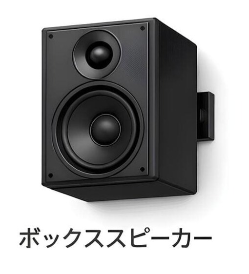店舗のスピーカーBOX型の参考写真